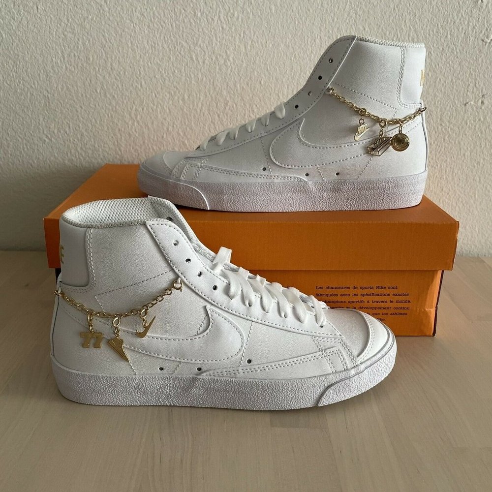 Nike Blazer Mid ‘77 LX Lucky Charms White Gold Women’s Size 7.5 NEW DM0850-100